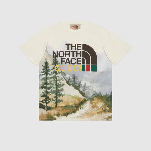 Gucci x The north face Trail Print shirt