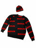 Intarsia Logo Crewneck Sweater Red