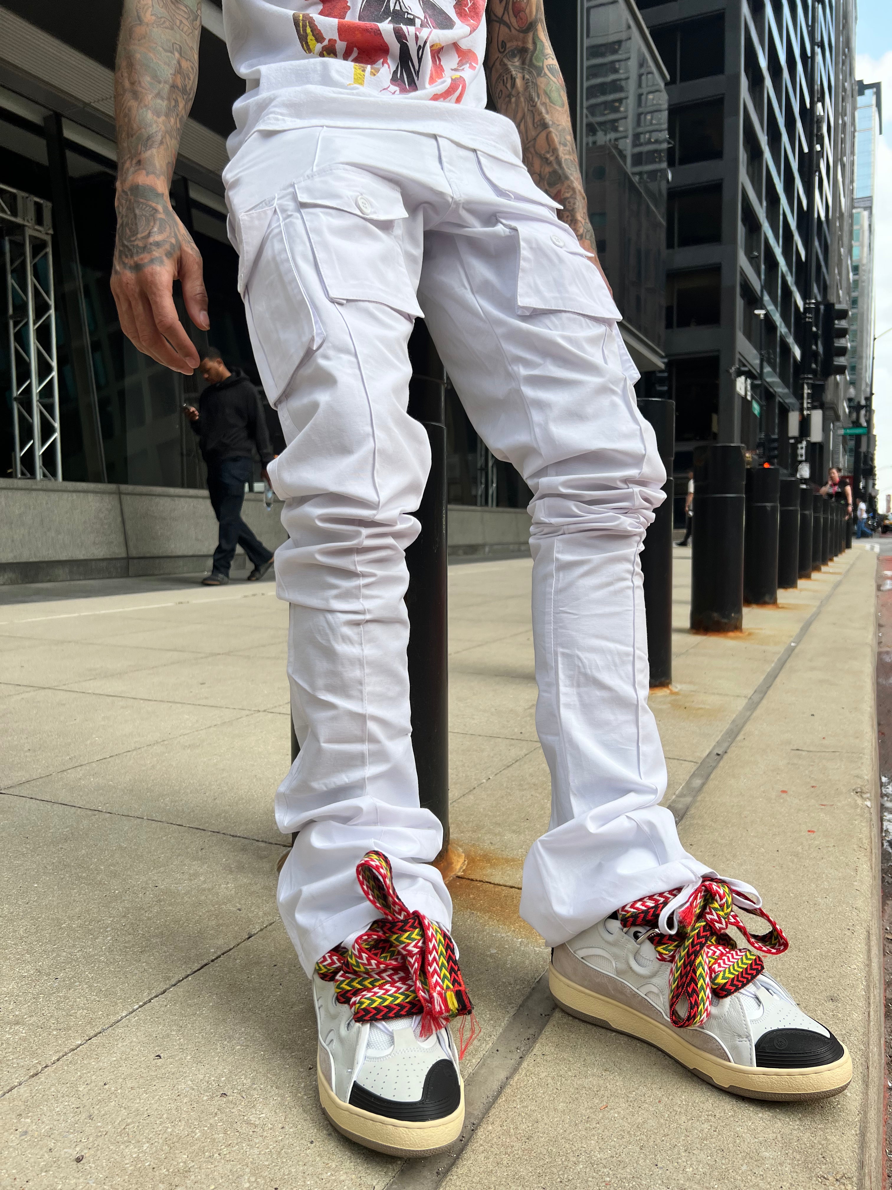 Stacked hot sale cargo pants